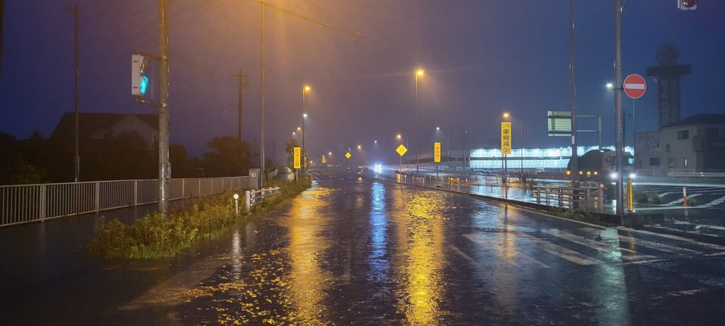 令和５年６月・台風２号　　国道６号（取手市内）